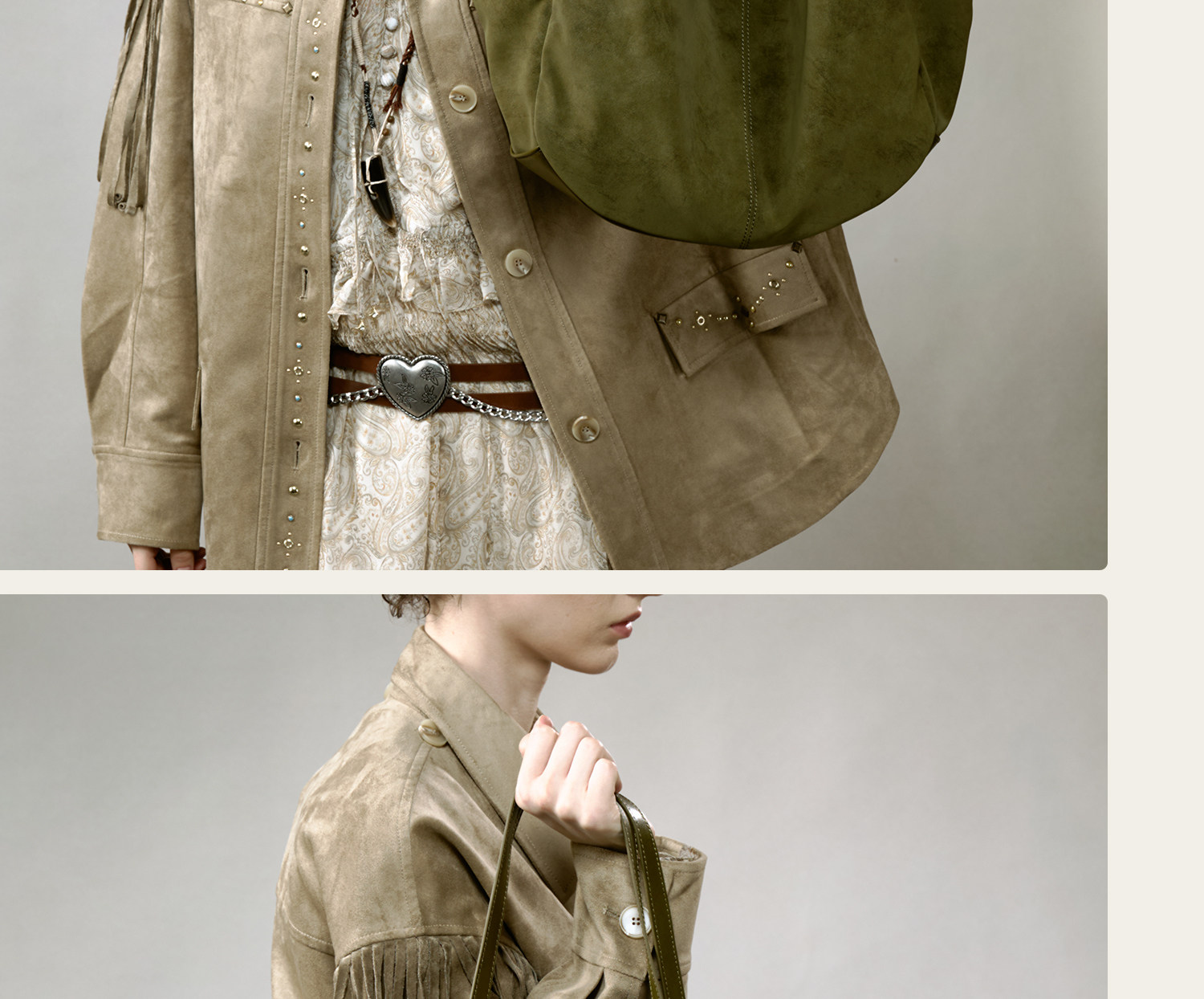 JACD Cedar Green Magnetic Snap Tote Bag