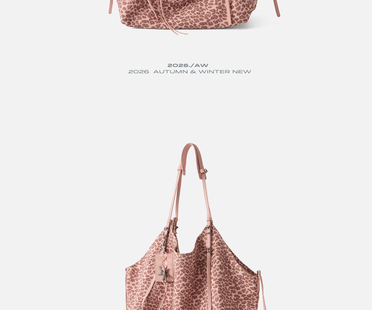 JACD Magnetic Snap Leather Tote Bag
