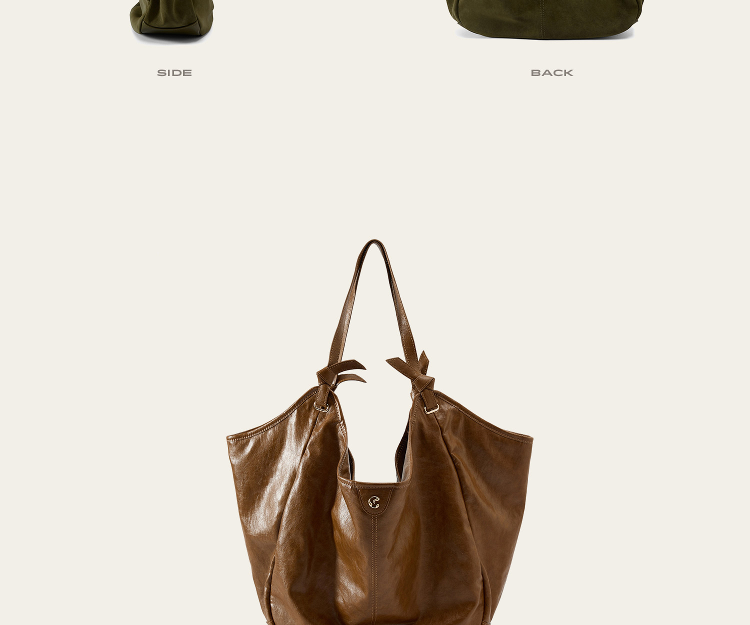 JACD Cedar Green Magnetic Snap Tote Bag