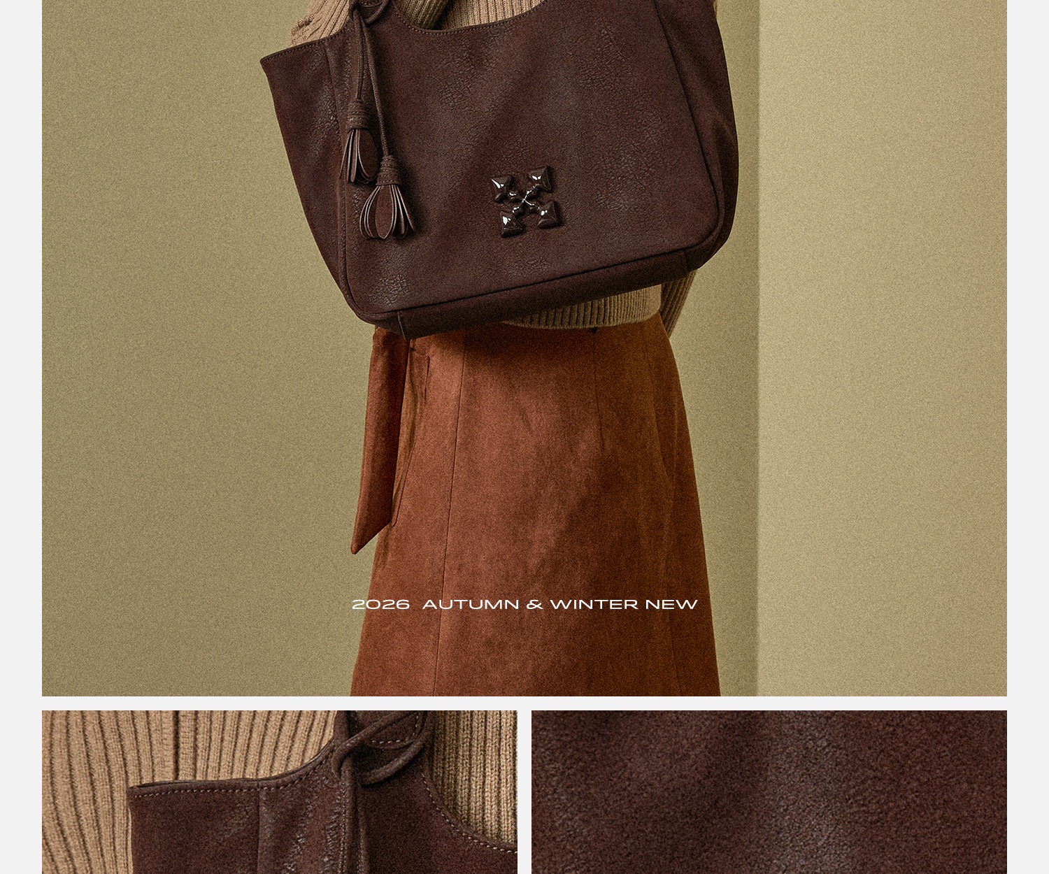 JACD Faux Leather Magnetic Snap Tote Bag