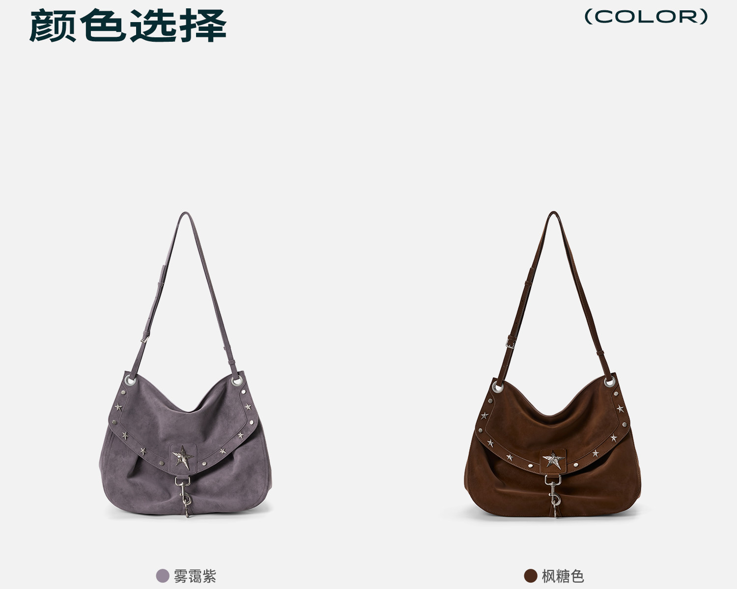 JACD Mist Purple Flap-Top Shoulder Bag