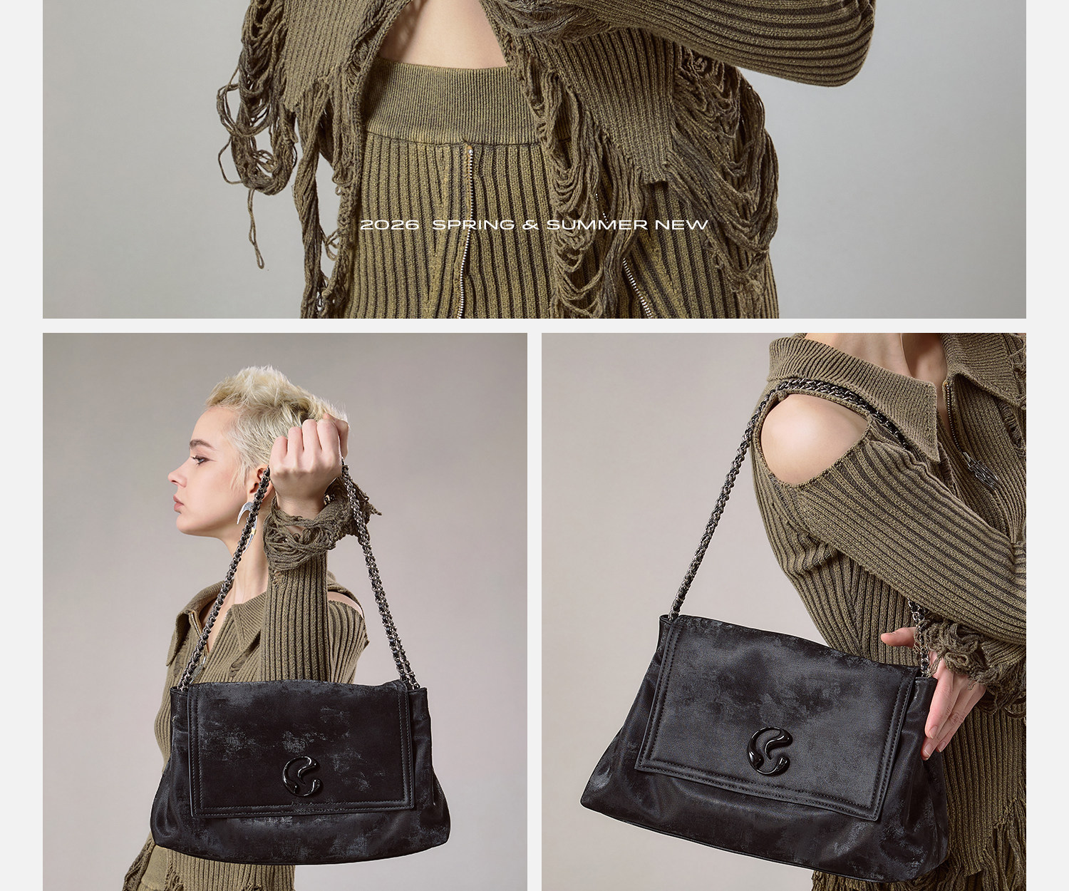 JACD Black Faux Leather Flap-Top Shoulder Bag