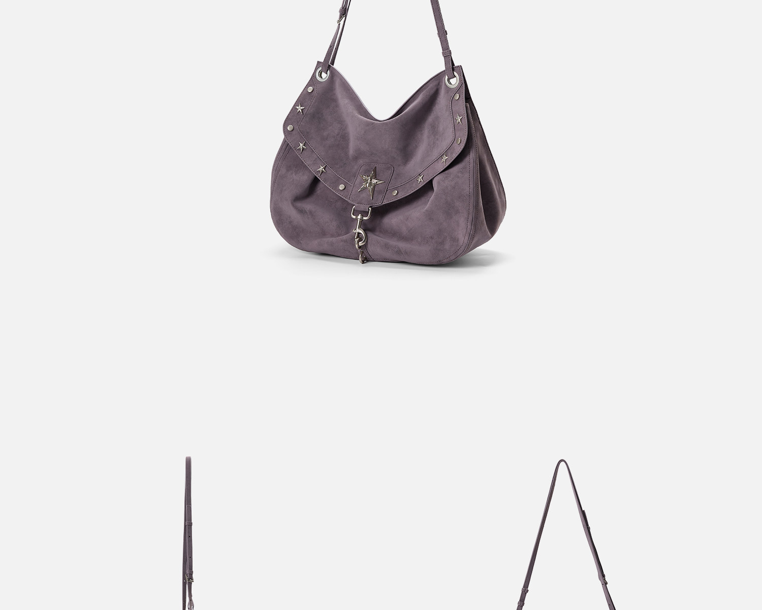 JACD Mist Purple Flap-Top Shoulder Bag