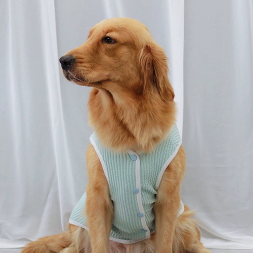 Одежда большой собаки Осенний жилет Золотой ретривер Лабрадор среднего размера собака большая одежда для собак Антио Hair Cardigan