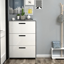 Ultra-thin shoe cabinet dump simple modern entrance 17cm economical space-saving foyer cabinet Multi-functional door shoe cabinet