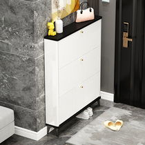 Light luxury ultra-thin door dump type shoe cabinet Household door space-saving modern simple door hall cabinet Entrance cabinet