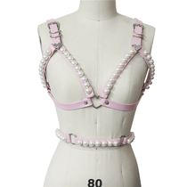 BAY High-end Customised Full Pearl Corset Pearl Belt Loving Storm