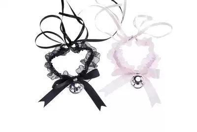 bound girl soft bud line Meow Meow Yow stretch belt bow collar tie neck ring