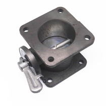 With scale adjustment flange air valve kiln ventilation butterfly valve manual kiln control valve kiln valve