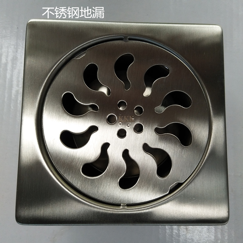 Square stainless steel floor drain