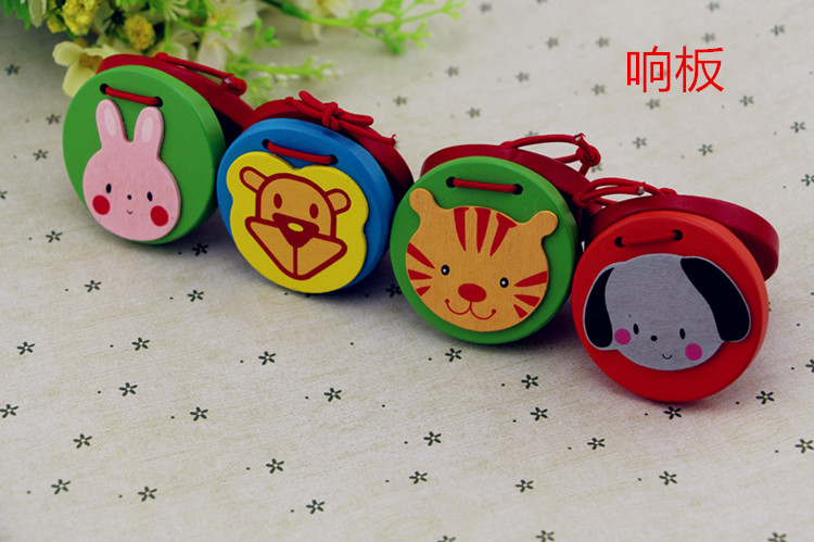 Trường mẫu giáo nhạc cụ trẻ em Orff bộ gõ nhạc bằng gỗ đồ chơi castanets cát búa rầm rầm bộ đồ chơi trống và đàn cho bé