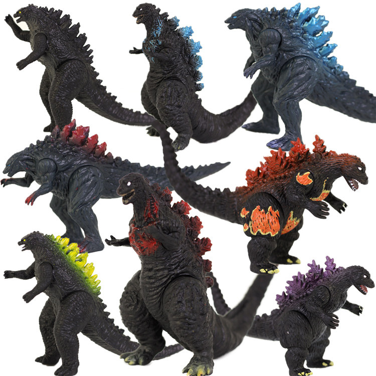 Godzilla model Handrun Monsters King Kidora Toys Magic Slams Moveable Three Heads Dragon Pendulum-Taobao
