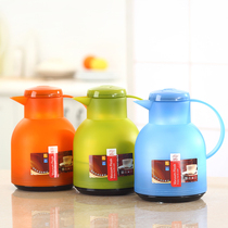 Household thermos European candy-colored glass liner boiling water bottle thermos large capacity thermos teapot
