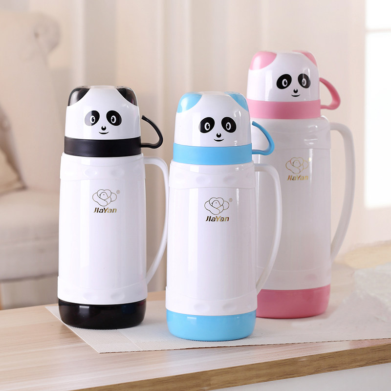 Household thermos pot European-style children's glass liner boiling water bottle cute thermos large-capacity thermos