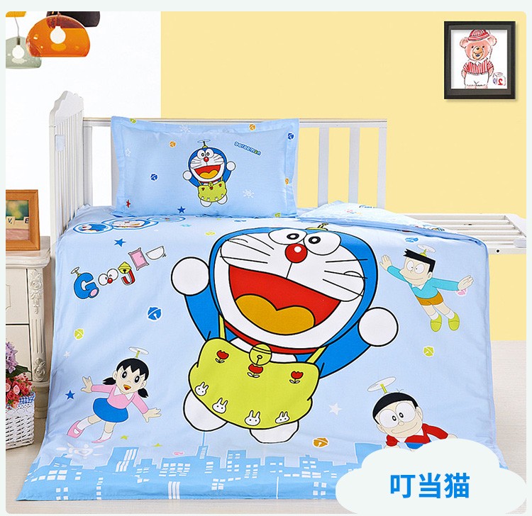 100% cotton trẻ em quilt cover mảnh duy nhất phim hoạt hình quilt mẫu giáo bắt đầu trường ba mảnh bé quilt cover sheets