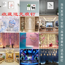 YY shaking sound cloth movable anchor photo background cloth 3D live studio decoration three-dimensional fast hand net red background wallpaper