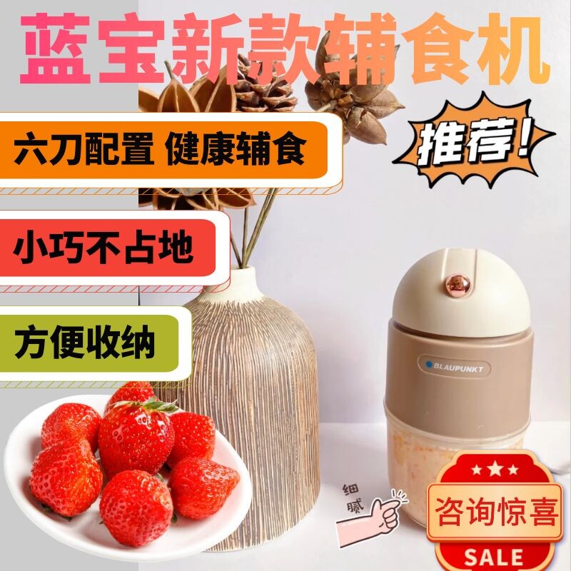 German Blue Treasure Baby Coater Mini Baby Cuisine Machine Multifunction Home Mixer Twisted Meat Garlic Grinding Machine