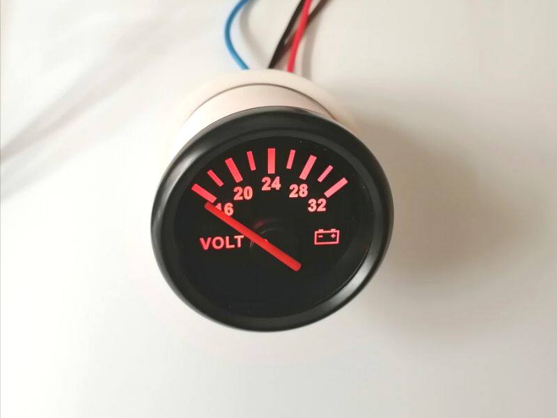 Car truck RV modified voltmeter battery meter vehicle ship 12-24V general generator set construction machinery