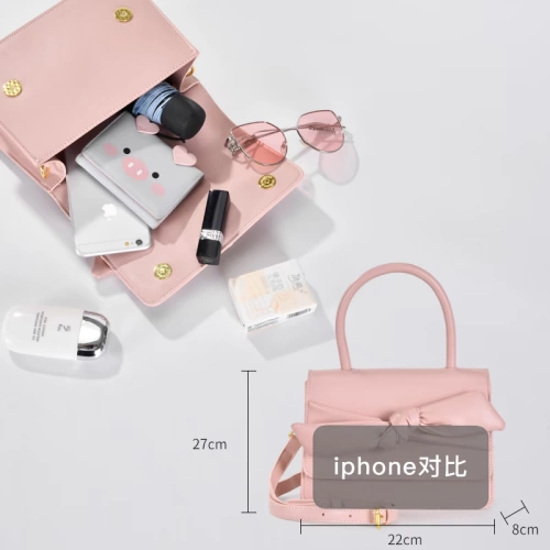 Artmi Дизайнерская летняя небольшая сумка на одно плечо с бантиком, тренд сезона