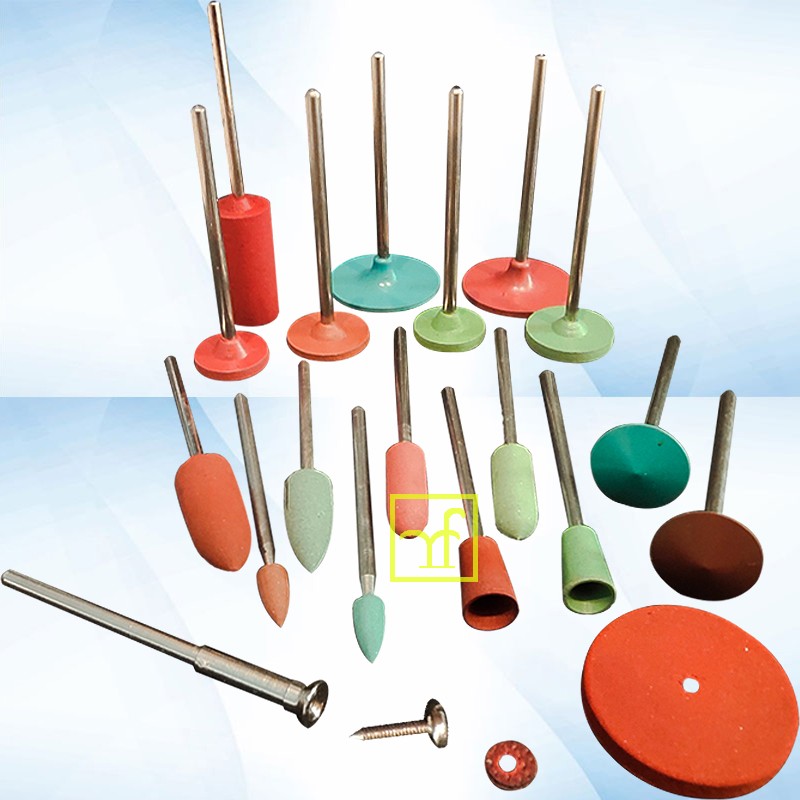 Polishing rubber wheel Silicone wheel with grinding wheel Sand wheel Tapered cylindrical flying saucer-shaped flat edge horn mouth Minimum rapid grinding