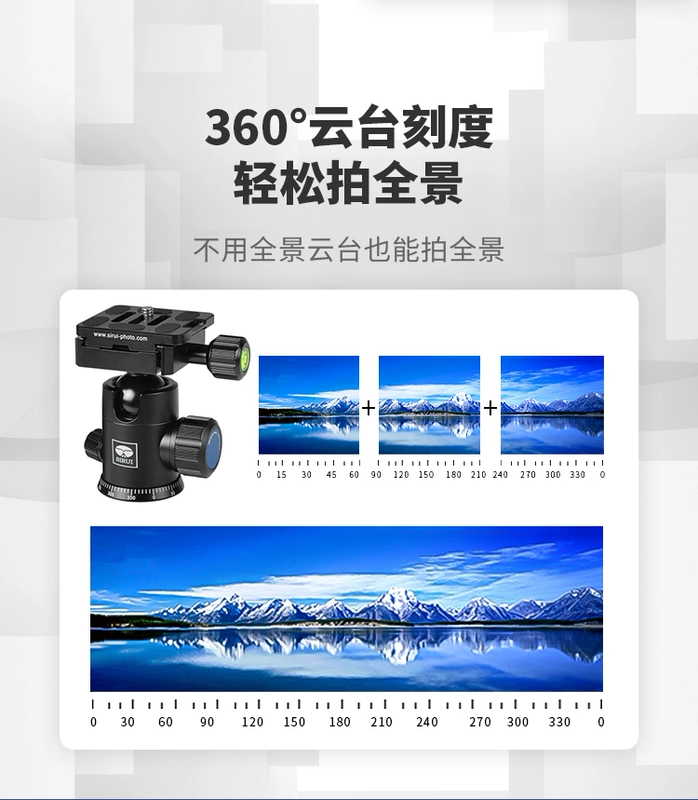 SI Rui R1004 + G10KX Đầu đặt chân máy siêu nhẹ Máy ảnh micro đơn DSLR Chân máy di động - Phụ kiện máy ảnh DSLR / đơn