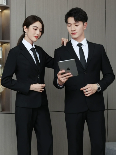 Классический костюм, синий комплект, осенний пиджак классического кроя для работы