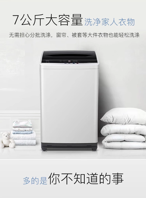 Lắp đặt máy giặt nhỏ TCL XQB70-36SP tự động ký túc xá sóng 7 kg nhỏ 8kg