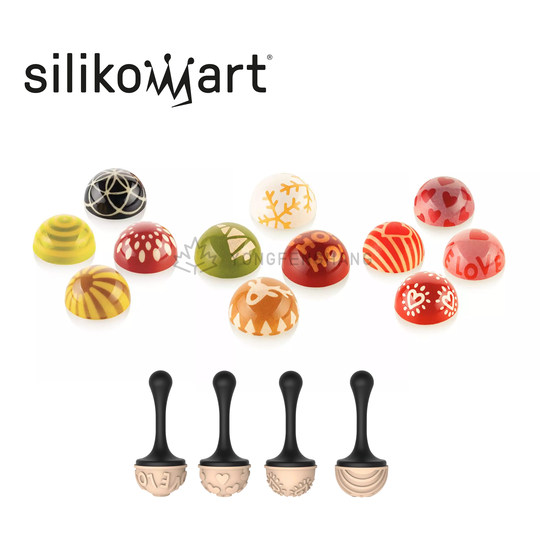 意大利SIlikomart食品级硅胶巧克力印章