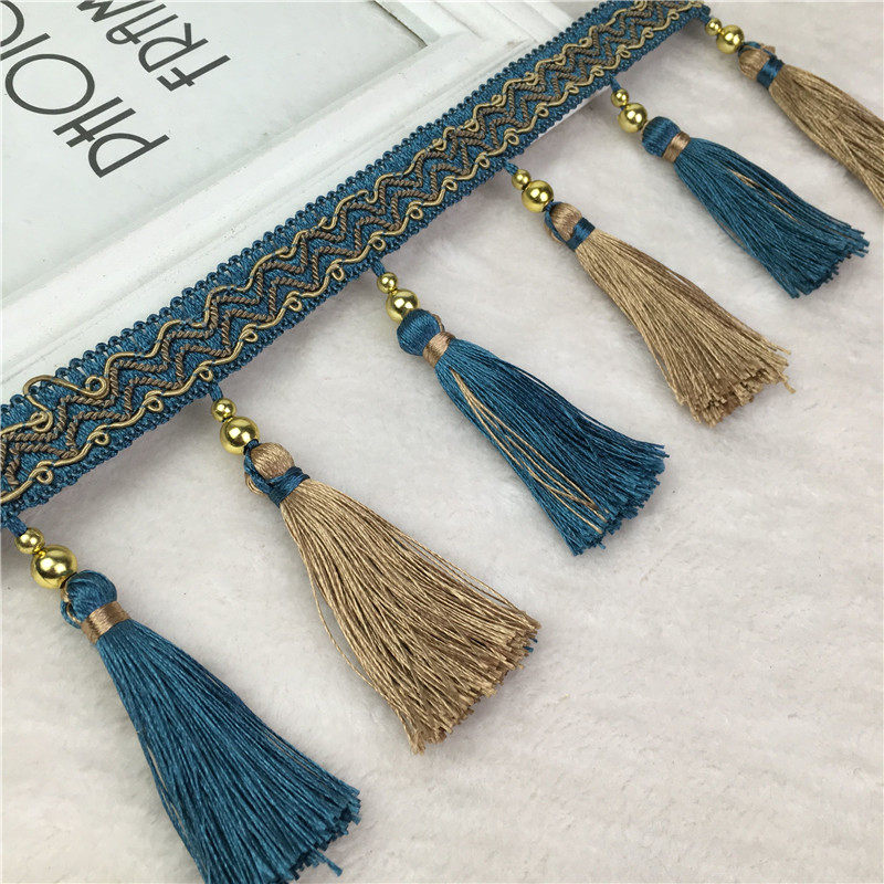 11 cm new exquisite European-style curtain hanging spike beads lace decorative accessories curtain head bottom side pendant tassel