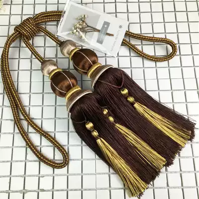 Boutique European style high-end curtain tie ball strap with a pair of four-ball bedroom living room curtain hanging ball tie buckle tassel accessories