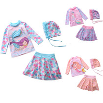 New childrens swimsuit female girl princess small child swimsuit baby baby fish scale mermaid girl swimsuit