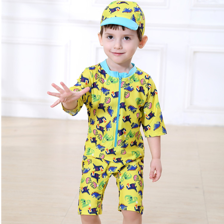 Đồ bơi cho trẻ em Trẻ em Trẻ em Liên hợp Hàn Quốc Kem chống nắng kỳ nghỉ dễ thương cho trẻ sơ sinh - Bộ đồ bơi của Kid đồ bơi tay dài cho bé gái