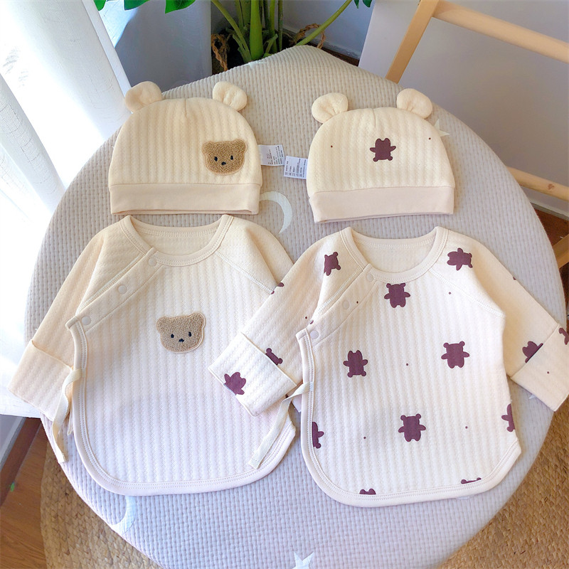 Newborn baby autumn/winter quilted half-sleeve bodysuit, class a newborn  warm clothing, essential for
