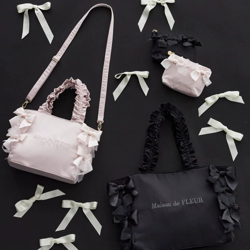 Японская ручка с бантиком, сумка на одно плечо