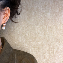 ifhh Winter temperament double pearl earrings