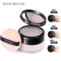 Bright face to fix makeup powder Powder Loose Powder 15g Persistent control Oil Flawless Strong White Pink Cake Honey Powder Clear and controlled oil