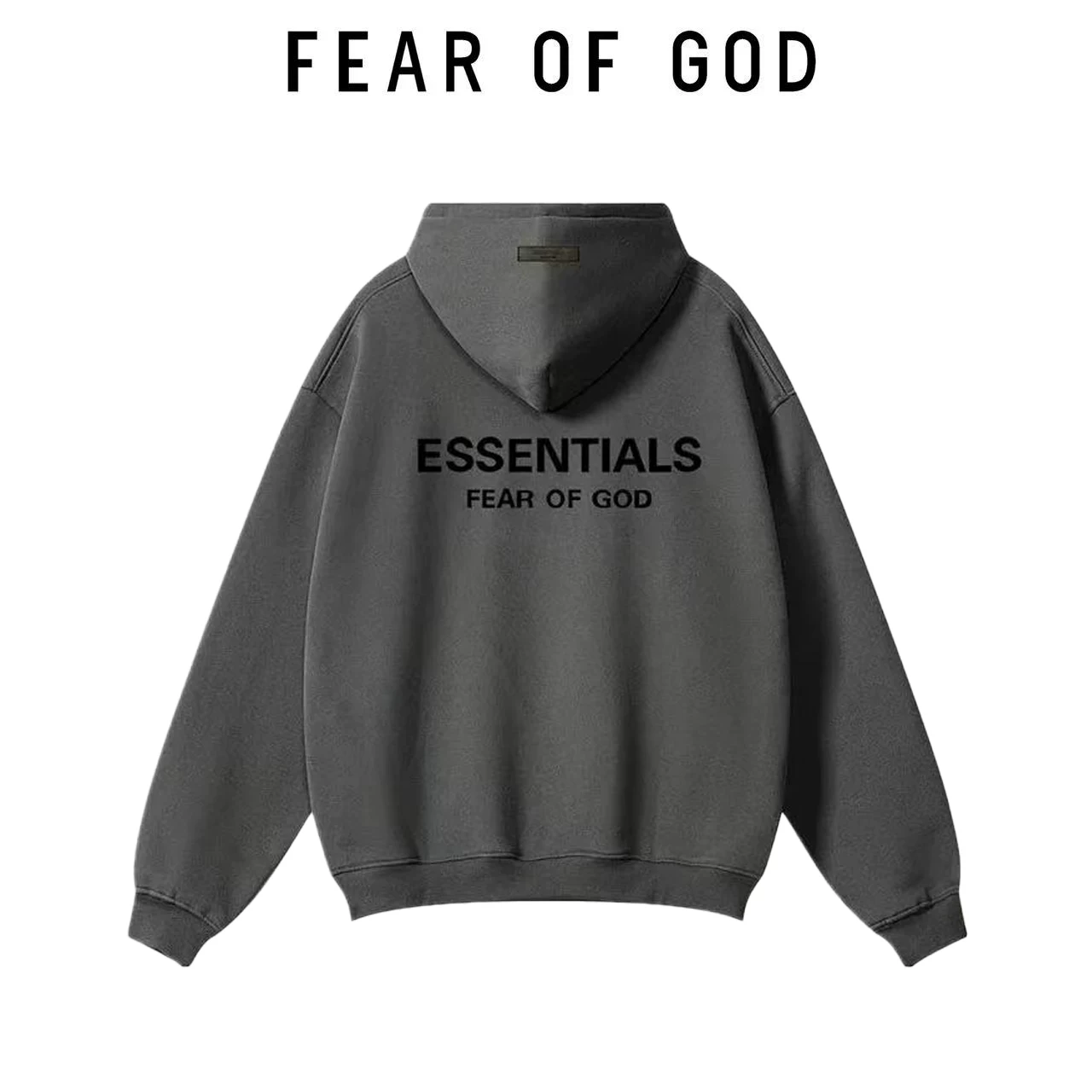 Пожалуйста, переведите следующий заголовок: ESSENTIALS Velvet sports autumn shirt with hood, hoodie, European style, oversize