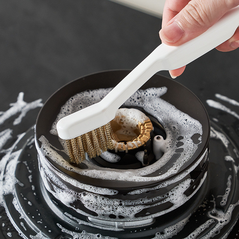 Japanese gas cookbrush clearance kitchen supplies gas cookcleaning artificial fume fume machine steel wire brush stove brush brush brush