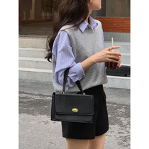 5siss Lazy Loose Knit Vest Vest Womens Spring and Autumn New Hollow Bandage Sleeveless Round Neck Outer Sweater