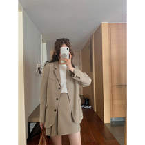 5siss Temperament Superior Profile Suit Jacket Woman Korean version Leisure 100 lap single row Buckle West Suit Spring New