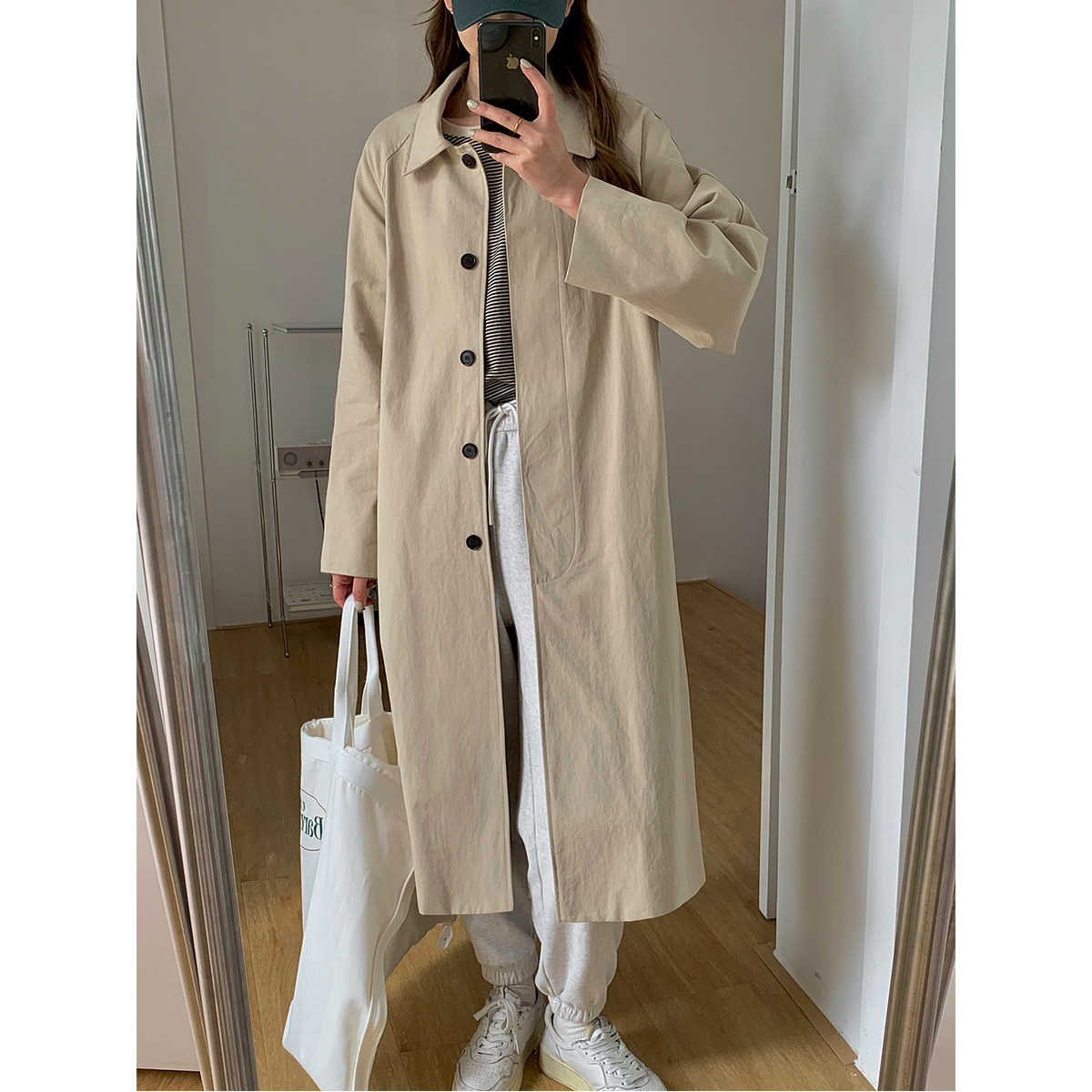 5siss loose 100 hitch long version of the wind jersey woman 2022 spring new temperament slim lace small jacket