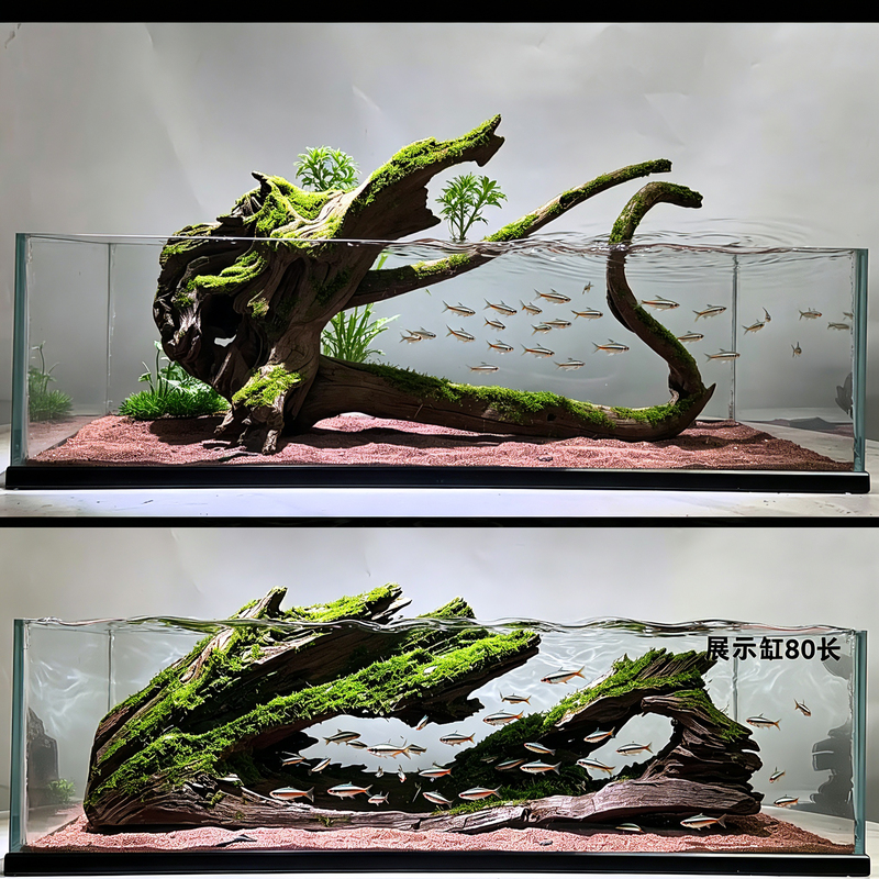 Forest-Style 80-120 Fish Tank Landscaping Driftwood, Multi-Branch Tree Stump from South America, Turtle, Crab, Lizard, Snake Hiding Place, Bird Stand Ornament Forest-Style 80-120 Fish Tank Landscaping Driftwood, Multi-Branch Tree Stump from South America, Turtle, Crab, Lizard, Snake Hiding Place, Bird Stand Ornament