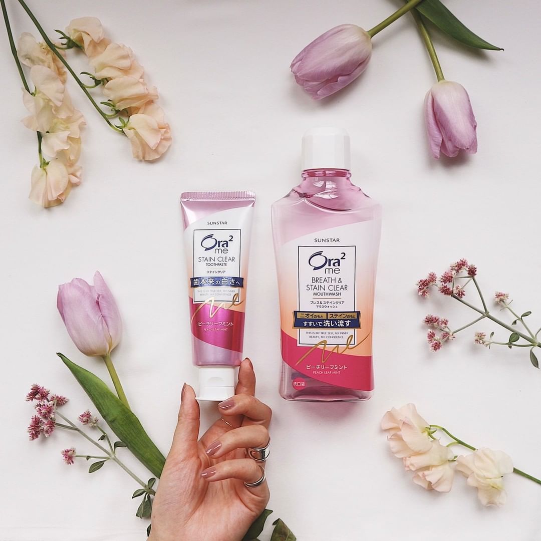 Japan ora2 haole teeth whitening fresh breath toothpaste bright white teeth stain bad breath peach taste high color value