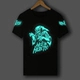 Vũ điệu dạ quang TIM T-shirt shuffle nhảy hip hop hip-hop quần áo huỳnh quang cotton nam và nữ tay áo ngắn áo ba lỗ nam