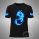 Vũ điệu dạ quang TIM T-shirt shuffle nhảy hip hop hip-hop quần áo huỳnh quang cotton nam và nữ tay áo ngắn áo ba lỗ nam