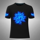 Vũ điệu dạ quang TIM T-shirt shuffle nhảy hip hop hip-hop quần áo huỳnh quang cotton nam và nữ tay áo ngắn áo ba lỗ nam