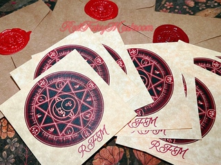 R f m wishing paper parchment candle used to write wishes