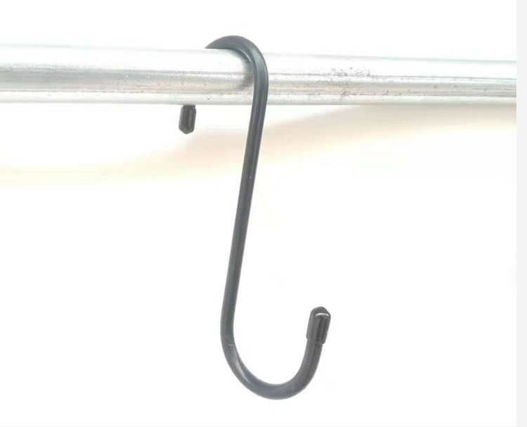 Customized s-shaped steel hook s adhesive hook insulated plastic Silicone s cable wire adhesive hook site scaffolding