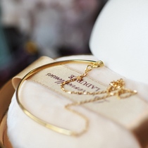  Wei Family5 to 9 Ishihara Satomi with the same star jew * lry design 18K gold double-layer bracelet