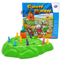 Childrens toy trap game Rabbit Motocross toy-Challenge exciting obstacle race-who gets to the top of the radish first